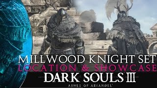 DS3 Ashes of Ariandel  Millwood Knight Set Location amp Showcase [upl. by Dominga]