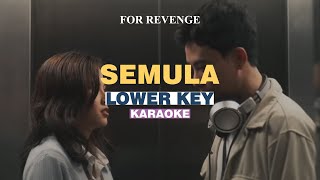 KARAOKE for Revenge  Semula LOWER KEY [upl. by Itsa263]