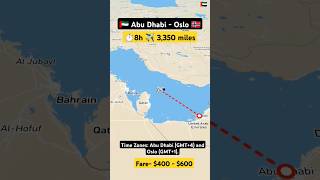 Abu Dhabi to Oslo flight ✈️ route explore live flight route explore travel excelbytesized vlog [upl. by Nedroj25]