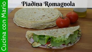 Piadina romagnola RICETTA ORIGINALE Come ottenerla morbida [upl. by Hteik420]