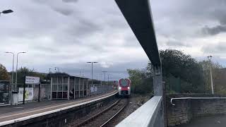 231004 STADLER FLIRT arrives at Merthyr Tydfil terminating [upl. by Norym]