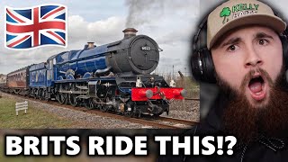 AMERICAN Reacts to BRITISH vs AMERICAN Train Travel it goes HOW FAST [upl. by Elleniad]