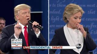 2nd PRESIDENTIAL DEBATE Donald Trump Hillary Clinton Discuss Clean Energy Plans Coal Workers [upl. by Ottie]