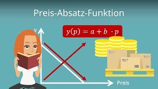 PreisAbsatzFunktion berechnen Formel aufstellen und konkretes Beispiel [upl. by Alma]