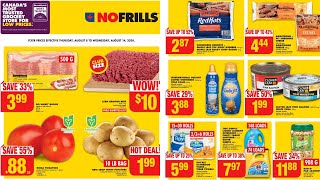 No Frills Flyer Canada 🇨🇦  August 08  August 14 [upl. by Sikram773]