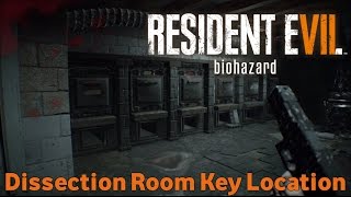 Resident Evil 7 Biohazard  Dissection Room Key Location [upl. by Kcirddahc]