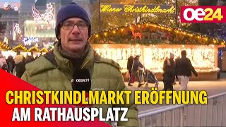 Christkindlmarkt Eröffnung am Rathausplatz [upl. by Mcgee279]