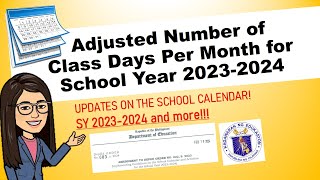 DepEd School Calendar 2024 Adjusted ӏ DepEd Order No 003 s 2024 tekingtitser [upl. by Doralynne236]