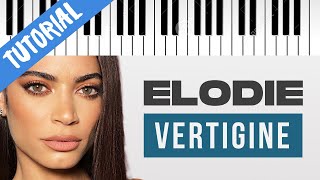 TUTORIAL Elodie  VERTIGINE  Piano Tutorial con Synthesia [upl. by Lokin275]