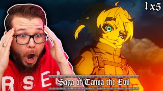 FIRST TIME Watching SAGA OF TANYA THE EVIL Episode 5 [upl. by Eenaej]