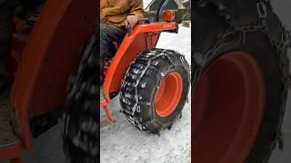 Chains equal traction Traction equals control tirechainsrequiredcom Aquiline MPC tractor chains [upl. by Amikay]