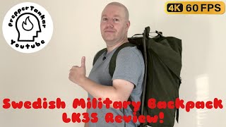 Swedish Military backpack LK35 review Cold War Era [upl. by Cissy338]