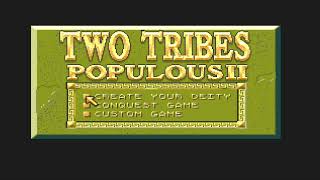 Populous II Two Tribes  Sega Genesis  Start Up [upl. by Seibold359]