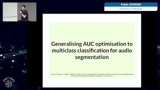 Multiclass audio segmentation in broadcast environments  Pablo Gimeno  JSALT 2023 [upl. by Couture]