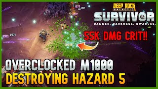 Overclocked M1000 Destroys Hazard 5  Deep Rock Galactic Survivor [upl. by Nesilla]