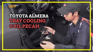 Tray Cooling Coil Toyota Almera PECAH [upl. by Lorrac888]