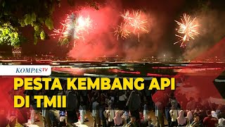 Pesta Kembang Api Meriahkan Malam Tahun Baru 2023 di TMII [upl. by Aisanahta]