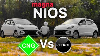 nios magna CNG vs PETROL difference in both variants  nios 2024 [upl. by Notelrac]