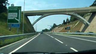 Hindhead Tunnel on A3 to Portsmouth [upl. by Den]