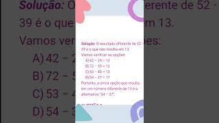 Matemática  Avaliação Diagnóstica 6º Ano  Questão 2 matematica [upl. by Nalani]