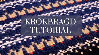 Krokbragd Reindeer Fair Isle Rigid Heddle Weaving Tutorial [upl. by Erin973]