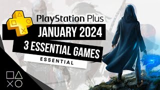 PlayStation Plus Essential January 2024 Monthly Games  PS Plus January 2024 [upl. by Tuckie]