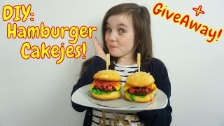 DIY  Zelf Hamburger Cakejes Maken amp GIVEAWAY GESLOTEN  Bibi Nederlands [upl. by Yznel]