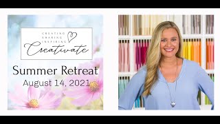 💥Creativate Summer 2021 Retreat  The Online Card Making Retreat Youll Love [upl. by Atinek964]