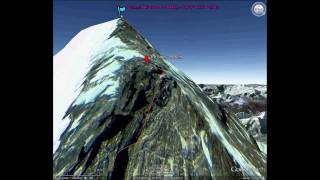 Mount Everest North Ridge Climbing Route in 3D [upl. by Schilt796]