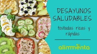 Desayunos saludables ricos y rápidos  9 TOSTADAS EN 1 MINUTO [upl. by Scheld]