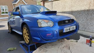 DIY Rust removal and undercoating my 2004 Subaru Impreza STi frontend Summer project complete [upl. by Florance]