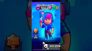 Free credits tutorial supercell brawlstars 🔫⭐️ [upl. by Anirehc]