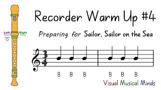 Recorder Warmup 4 Preparing for quotSailor Sailor on the Seaquot [upl. by Oderfigis202]