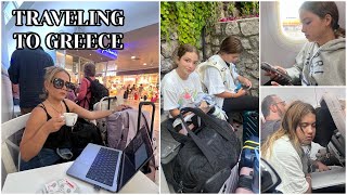 TRAVELING TO GREECE 🇬🇷  FIRST TIME   VLOG1634 [upl. by Navnod]