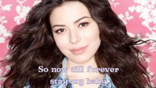 Miranda Cosgrove  Stay My Baby Karaoke Instrumental Lyrics [upl. by Merrell]