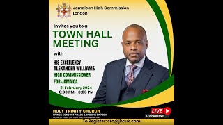 JHC Town Hall Meeting With His Excellency Alexander Williams [upl. by Ellatsyrc]