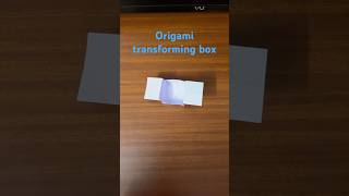 Origami transforming box very easy OrigamiGadgets [upl. by Elena]