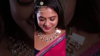 Swarovski Necklace Collection II Devi Pavitra Gold amp Diamonds [upl. by Ahkihs]