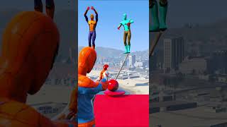 SPIDERMAN TAKES ON CRAZY RAGDOLL CHAOS IN GTAV [upl. by Ateuqahs27]