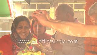 Indian women perform phallic religious Shivratri rituals at Sree Vinayak Temple in Delhi [upl. by Ritchie]