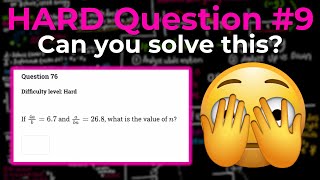 November SAT You MUST Know This HARD Problem 9 [upl. by Bertle338]