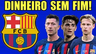 OS SALÁRIOS Milionários dos jogadores do Barcelona em 2023 💵 [upl. by Rehotsirk]