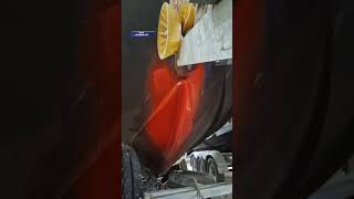 FIBERGLASS BOAT 🚢 REPAIR STRUCTURAL PUTTY AND PAINT boat shorts [upl. by Erdnaek449]