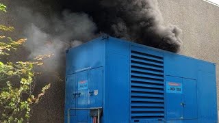 MEGA Cold Smoke DIESEL GENERATOR Engine Starts and Heavy Sound [upl. by Burner765]