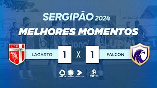 Sergipão 2024 Jogo ente Falcon e Lagarto melhores momentos [upl. by Posehn]