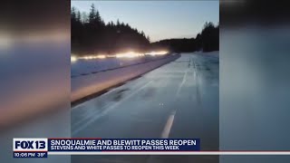 Snoqualmie and Blewett passes reopen [upl. by Asusej869]