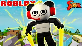 Roblox SUPERHERO COMBO PANDA with 1000000000 Power  Lets Play Roblox Power Simulator [upl. by Laius]