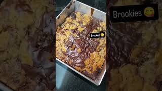 Brookies recipe by cooking confession shorts recipe foryou [upl. by Ahsikym595]