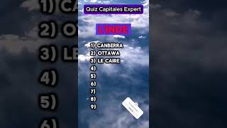 CAPITALES DU MONDE quizz capitales expert [upl. by Zarah]