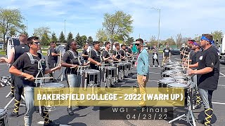 Bakersfield College 2022  WGI Finals Warm up [upl. by Yenetruoc207]